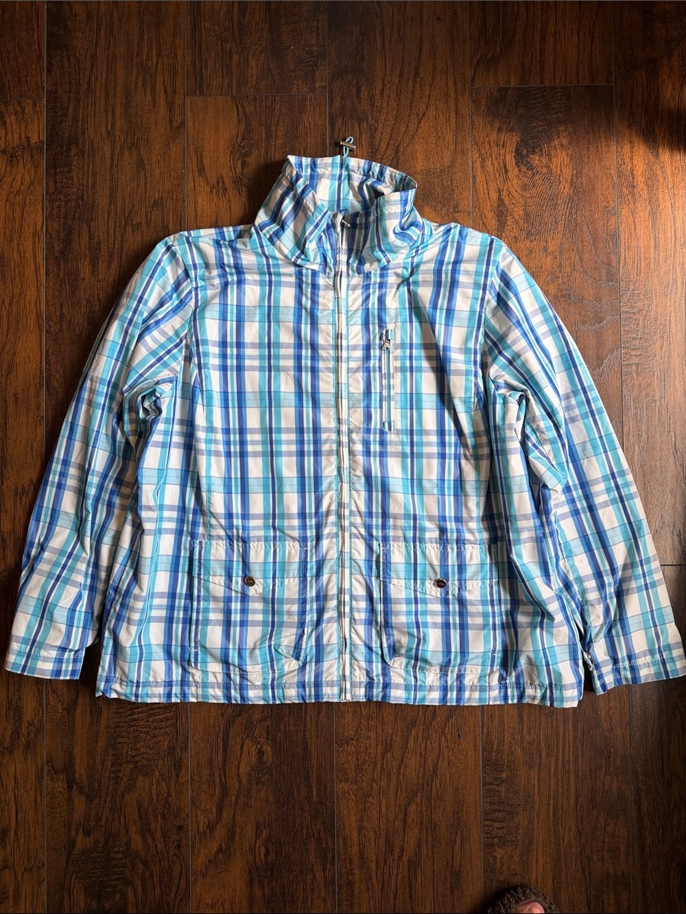 NWOT Ralph Lauren blue plaid jacket size 1X (S10)